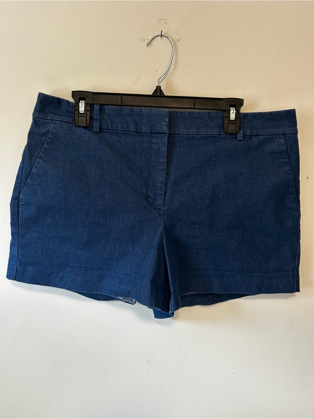 LOFT Navy Blue Cotton Blend Chino Shorts